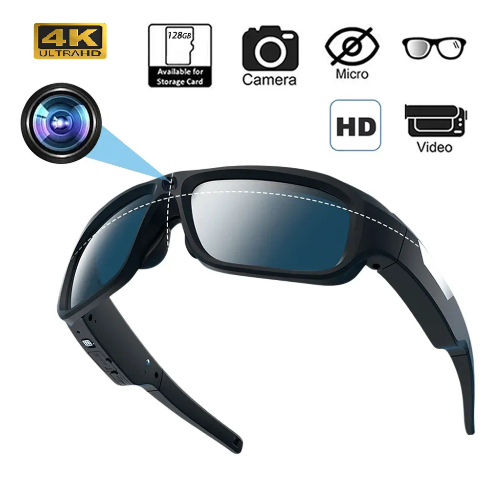 4K HD Smart Glasses Camera Min - Outdoor Sport Camera 评论和价格