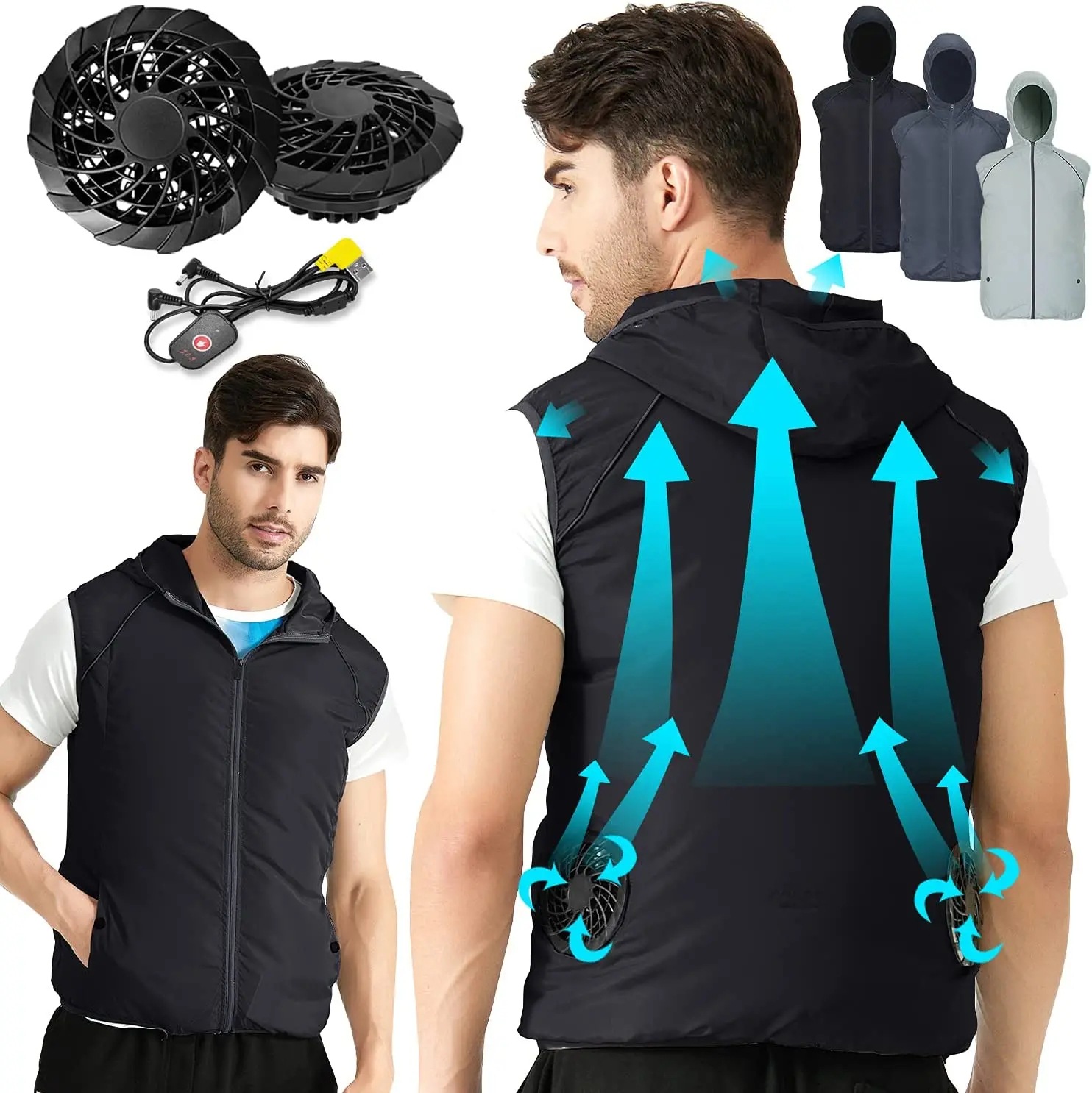 Summer Sport Fan Air Condition - Outdoor Sport Jacket Brand 评论和价格